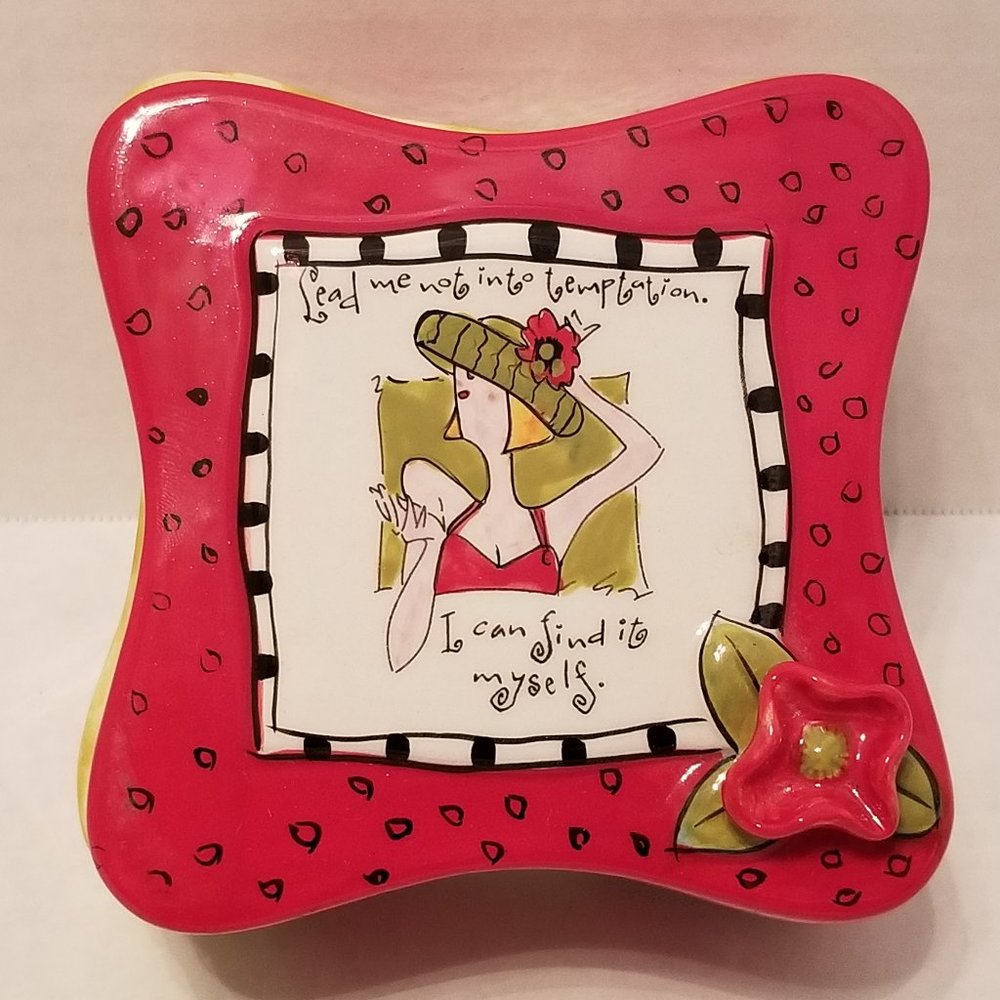 Footed Jewelry/Trinket Box - Joyce Shelton